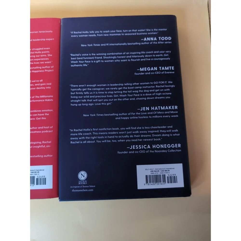Pair Of Rachel Hollis Books, Girl Stop Apologizing, Girl, Wash Your‎ Face LN